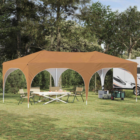 Carpa Plegable para Fiestas Beige 575 x 288 x 245 cm
