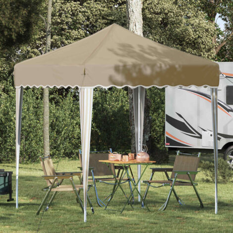 Carpa Plegable para Fiestas Crema 195 x 195 x 245 cm