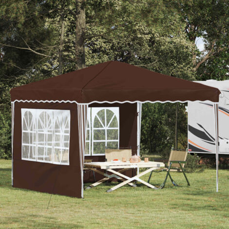 Carpa Plegable para Fiestas Marrón 288 x 288 x 245 cm