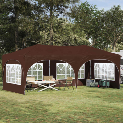 Carpa Plegable para Fiestas Marrón 575 x 288 x 245 cm