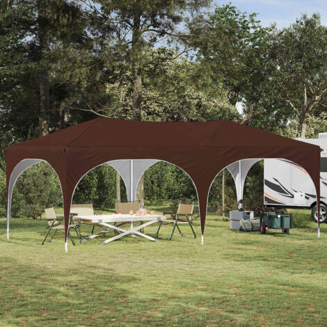 Carpa Plegable para Fiestas Marrón 575 x 288 x 245 cm