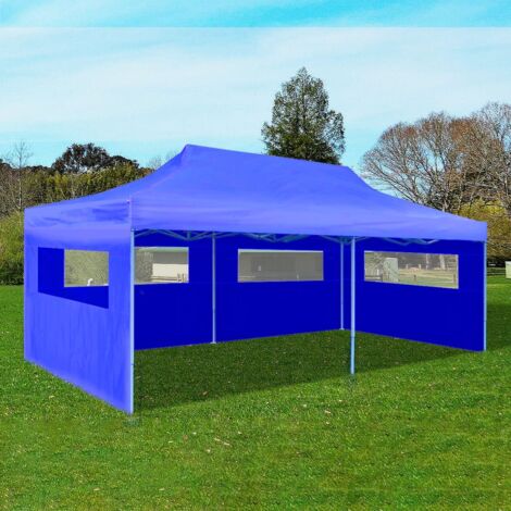 Outsunny Tienda de Ducha Camping Desplegable Pop Up Tienda de Privacidad al  Aire Libre con Protección UV y Techo Impermeable 100x100x185 cm Azul