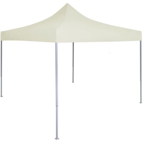 Carpa plegable profesional acero color crema 2x2 m