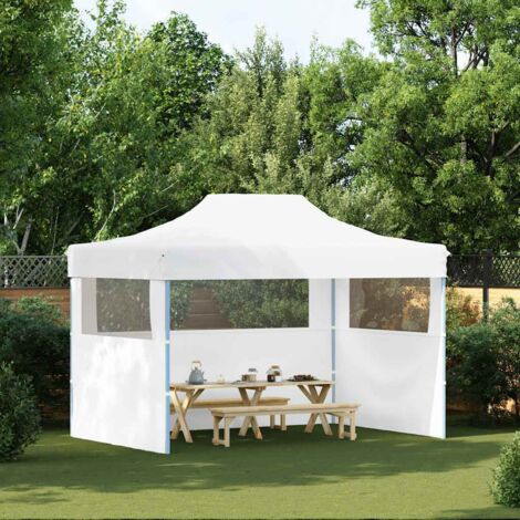 Carpa plegable profesional con 3 paredes acero  280x410x315 cm