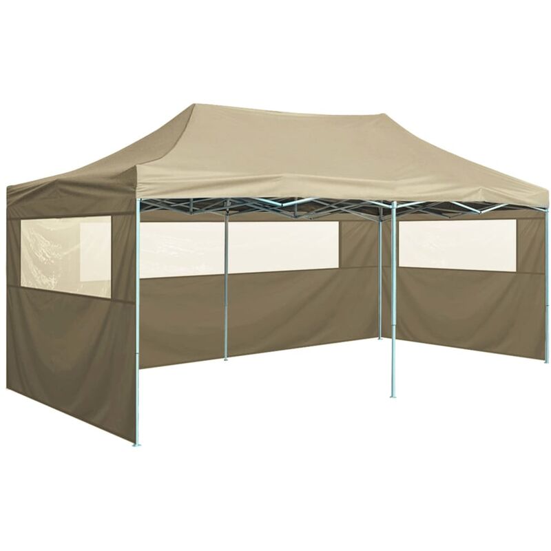 

Carpa plegable profesional con 4 paredes acero color crema 3x6m