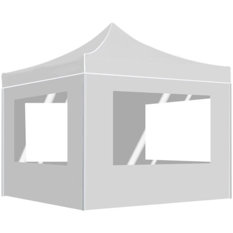 Carpa plegable profesional con paredes aluminio blanco 3x3m vidaXL