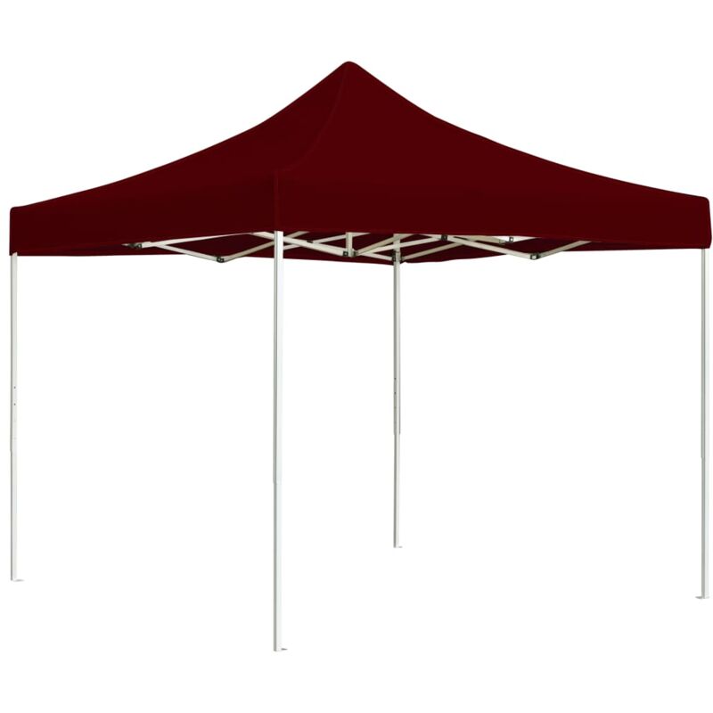 

Carpa Plegable Profesional de Aluminio Rojo Tinto 3x3 m - Rojo - Vidaxl