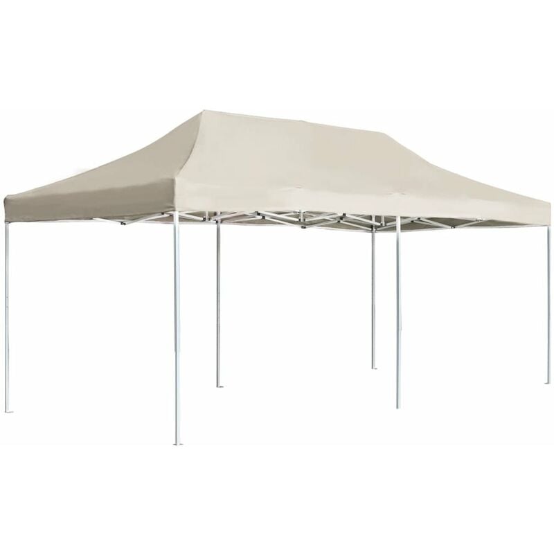 

Happyshopping - Carpa plegable profesional de aluminio crema 6x3 m