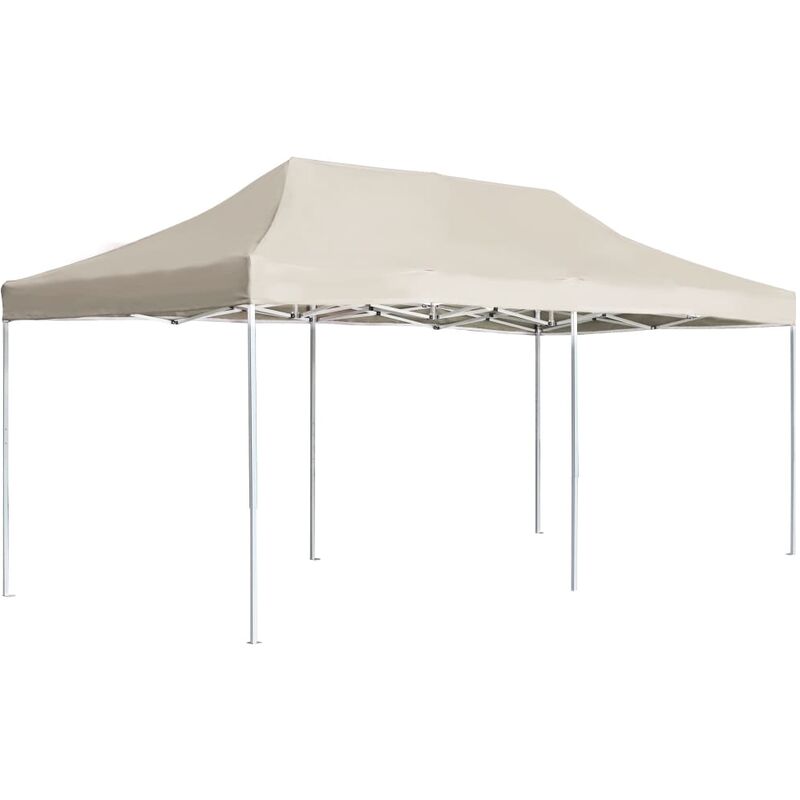 

Carpa plegable profesional de aluminio crema 6x3 m