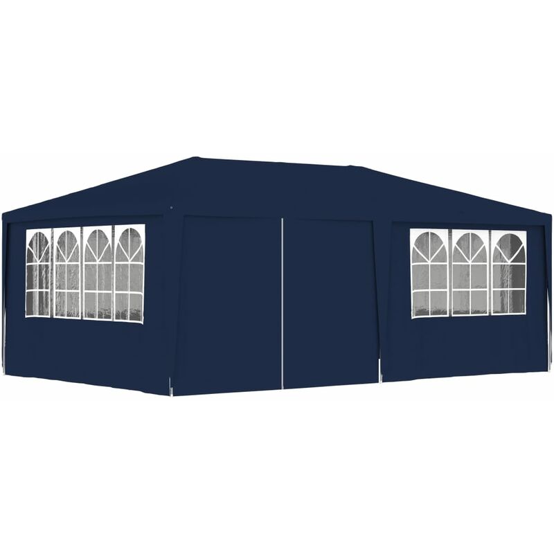 

Carpa profesional para fiestas con paredes azul 90 g/m² 4x6 m - Azul