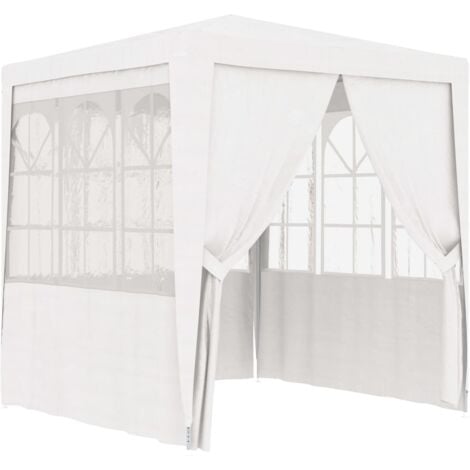 Carpa profesional para fiestas con paredes blanco 90 g/m² 2x2 m vidaXL