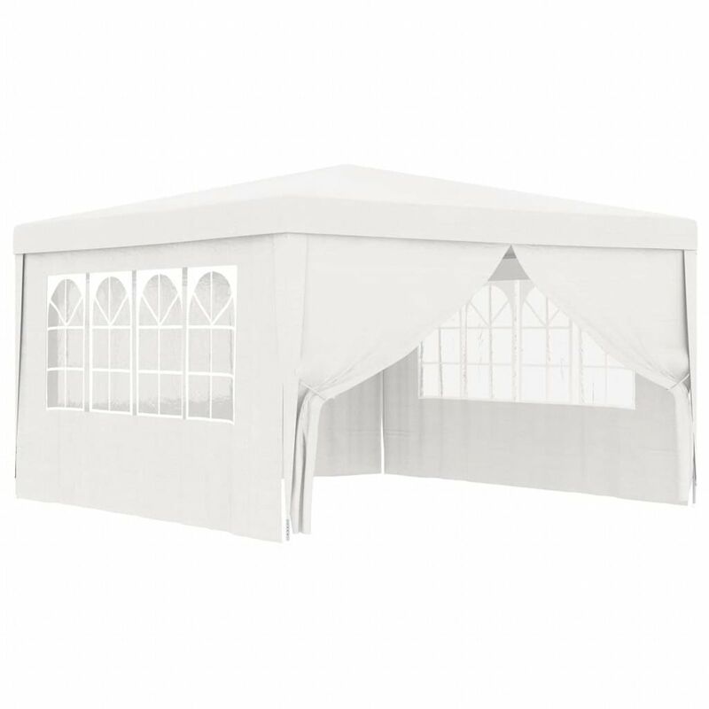 

Carpa profesional para fiestas con paredes blanco 90 g/m² 4x4 m