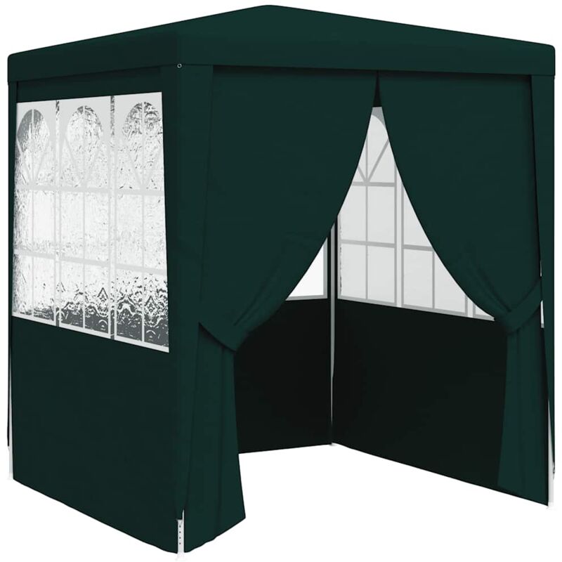 

vidaXL Carpa profesional para fiestas con paredes verde 90 g/m² 2x2 m - Verde