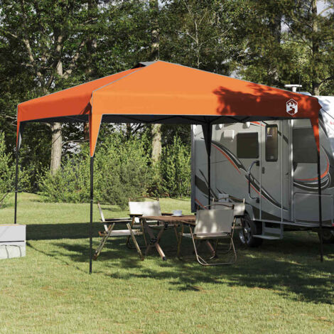 Carpa Tipo Dosel Pop-up Naranja 300 x 300 cm tela vidaXL