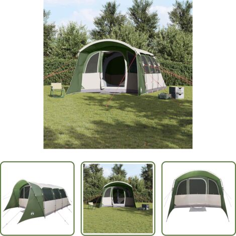 Carpa verde -  Tienda Familiar con techo Verde y 576 x 325 x 213 cm