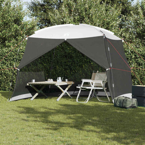 Carpas con techo Gris 320 x 320 x 218 cm Poliéster