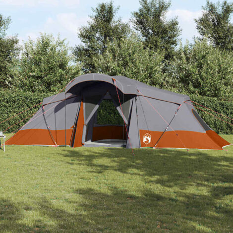 Carpas con techo Gris y naranja 721 x 335 x 212 cm Poliéster