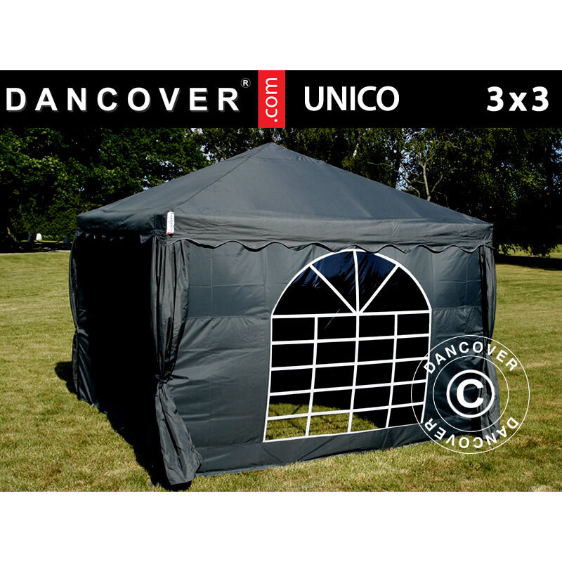 

Carpas para fiestas UNICO 3x3m, Negro