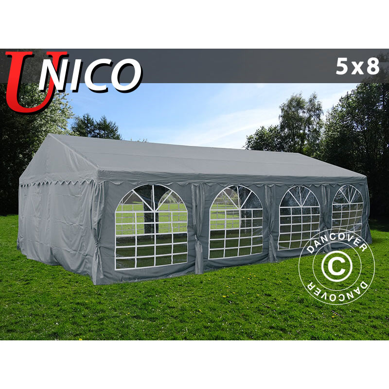 

Carpas para fiestas UNICO 5x8m, Gris oscuro