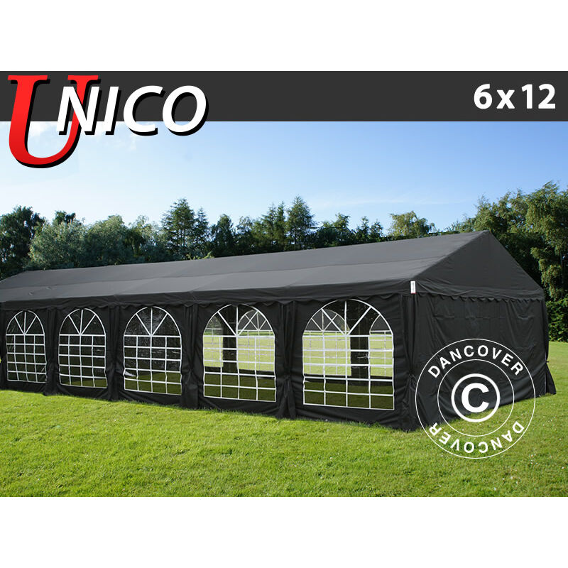 

Carpas para fiestas UNICO 6x12m, Negro