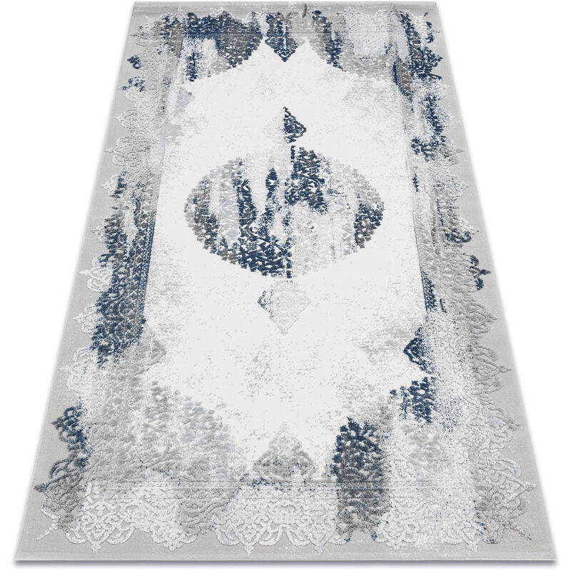 Carpet ACRYLIC VALS 5040 ornament vintage blue / grey blue 80x100 cm