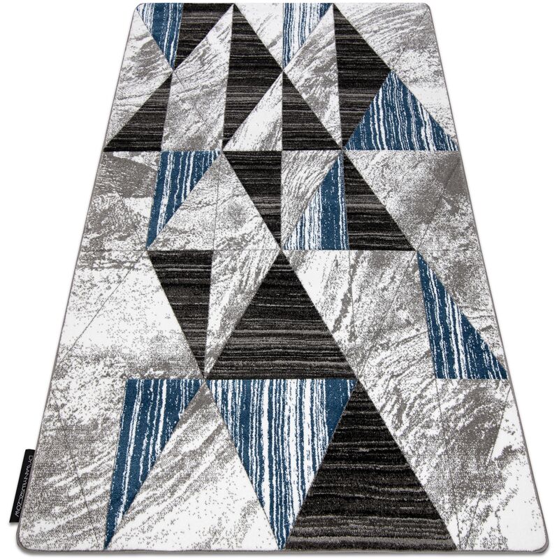 Rugsx - Carpet alter Nano Triangles blue blue 200x290 cm