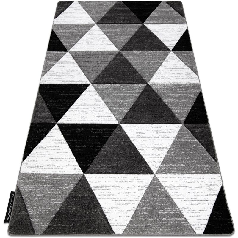 Carpet alter Rino Triangles grey grey 80x150 cm