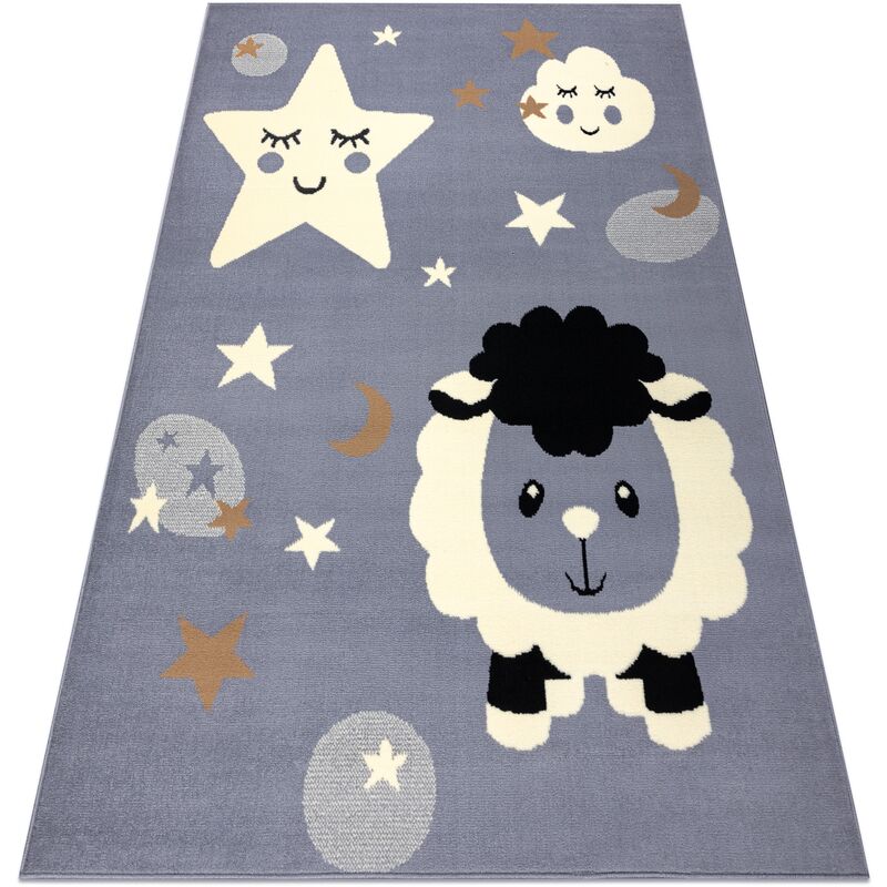 Carpet bcf flash Sheep 4000 - grey grey 160x220 cm