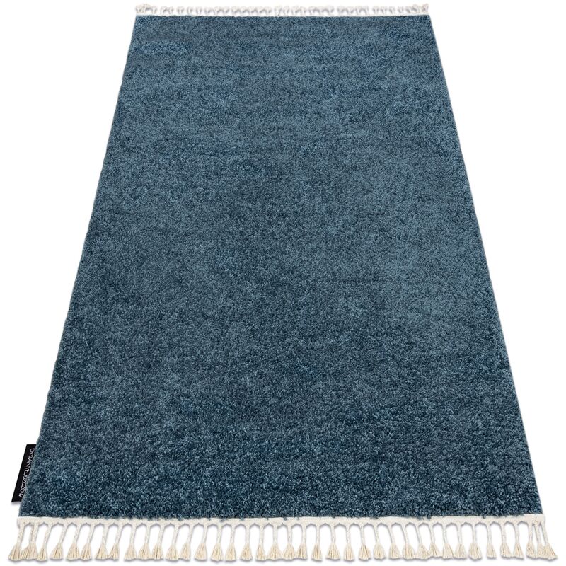 Carpet Berber 9000 Blue Fringe Berber Moroccan Shaggy Blue 180X270 Cm