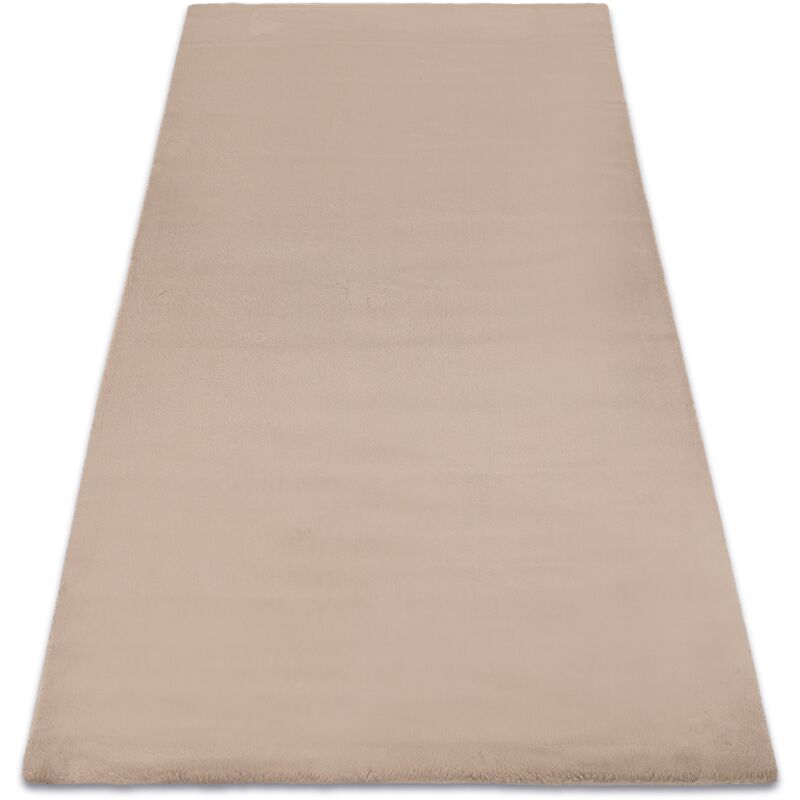 Carpet bunny taupe beige imitation of rabbit fur beige 160x220 cm