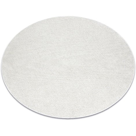 Carpet CASABLANCA PLUS circle cream One-colour, loop  beige round 133 cm