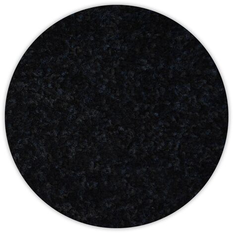 RUGSX Carpet circle TRENDY 159 black black round 100 cm