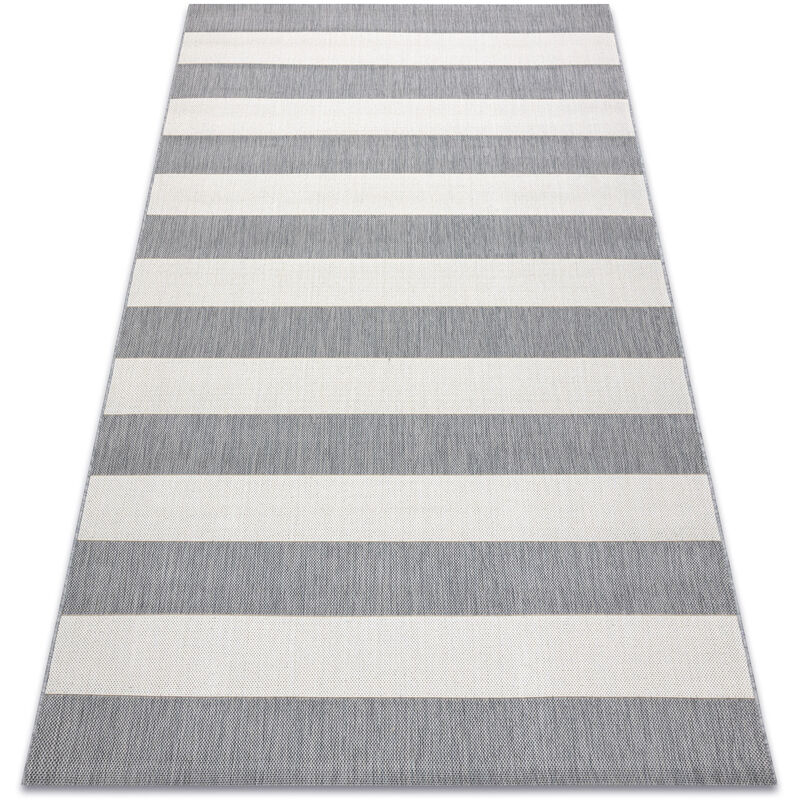 Rugsx - Carpet flat 48644/637 sisal - stripes white 120x170 cm