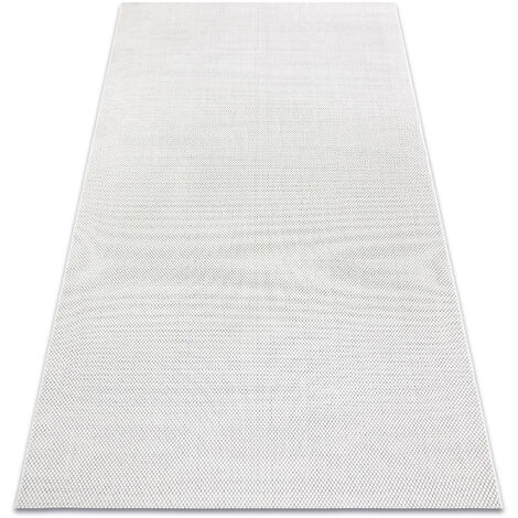 Carpet FLAT 48663/060 SISAL - cream PLAIN  white 200x290 cm