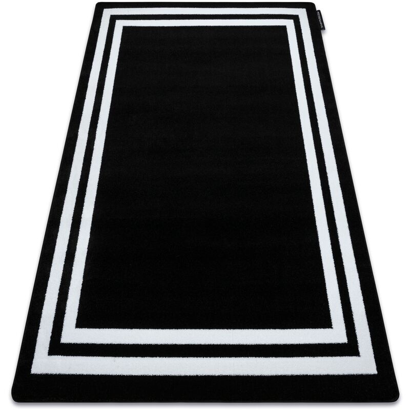 Carpet hampton Frame black black 200x290 cm