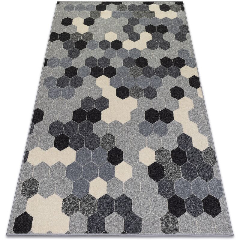 Rugsx - Carpet heos 78537 grey / cream hexagon grey 120x170 cm