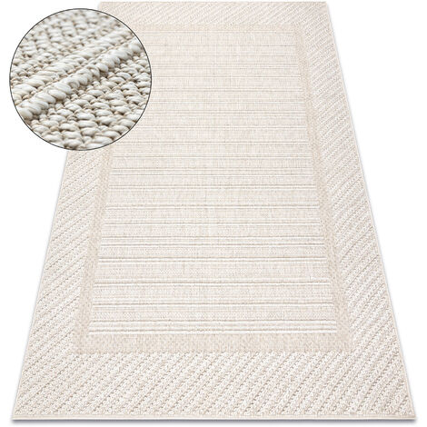 Carpet JERSEY 19261 beige - Frame, structural, loop BOHO  beige 200x290 cm