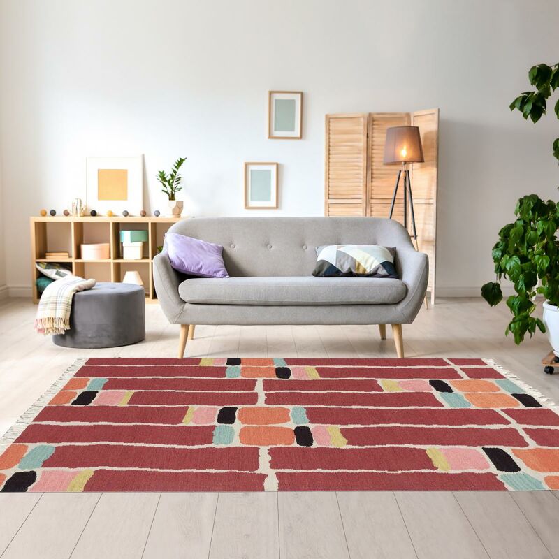 

Kilim pila km bca 1a2t rojo lana - Rouge