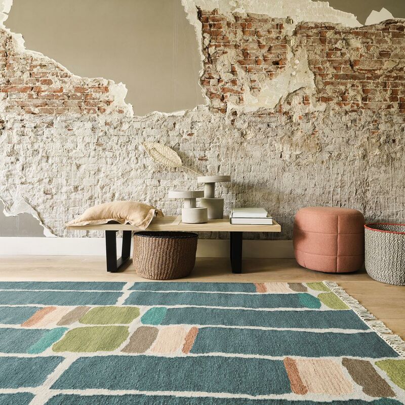 

Kilim pila km bca 1a2t rojo lana - Bleu