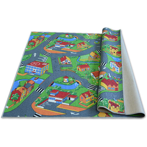 Carpet LITTLE VILLAGE multicolour 100x100 cm