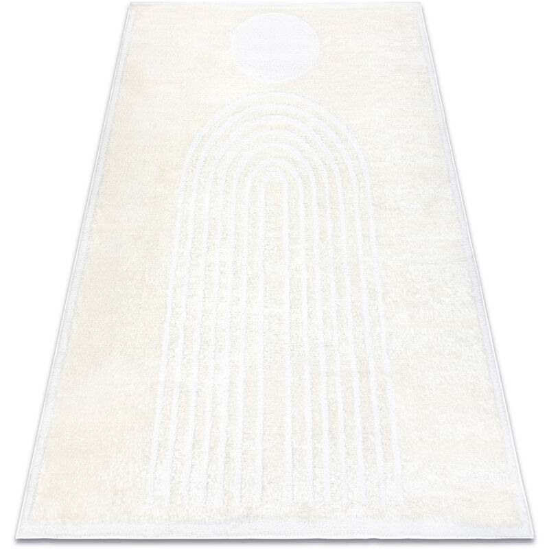 Rugsx Carpet Mode 8597 geometric cream beige 80x150 cm