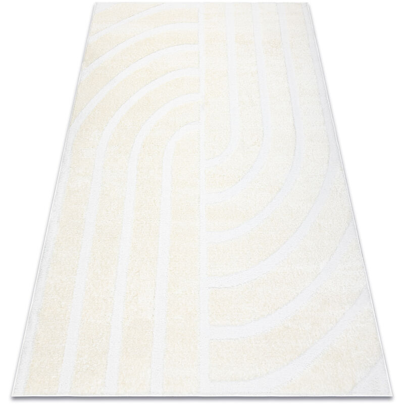 Carpet mode 8631 geometric cream beige 80x150 cm