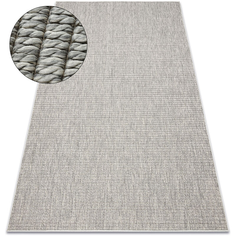 Rugsx - Carpet origi 3583 grey - flat-woven sisal string grey 116x170 cm