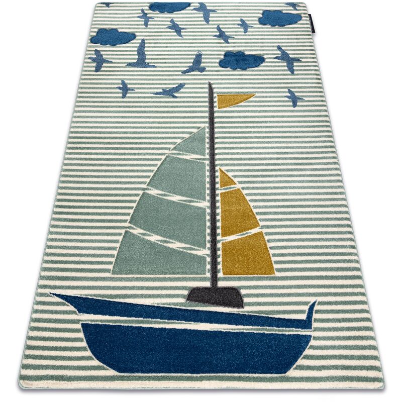 Carpet petit sail boat, sailboat green green 200x290 cm