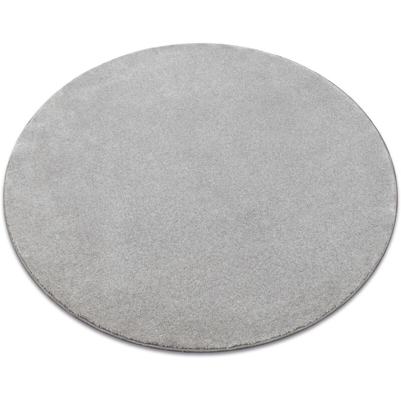 Rugsx Carpet, round discretion silver grey round 100 cm