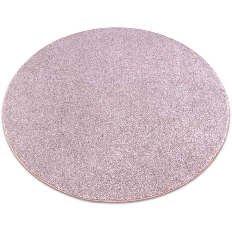 Rugsx - Carpet, round san miguel blush pink 61 plain, flat, one colour pink round 150 cm