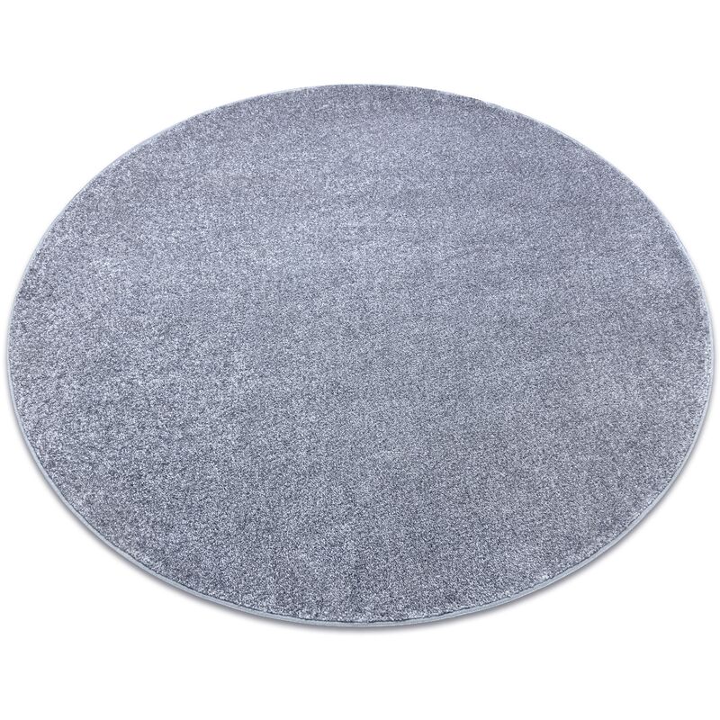 Rugsx - Carpet, round santa fe silver 92 plain, flat, one colour grey round 150 cm