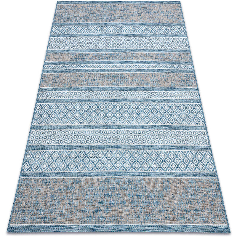 Rugsx - Carpet Sisal Loft 21118 Boho Ivory/Silver/Blue Blue 200X290 Cm