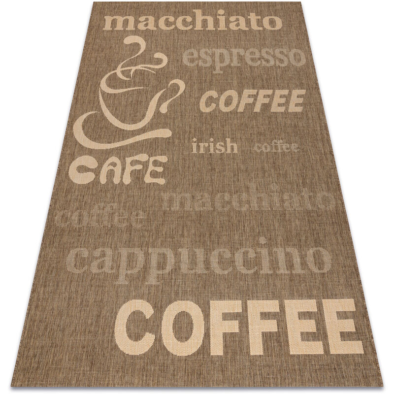 CARPET SIZAL FLOORLUX 20221 coffe / mais brown 140x200 cm