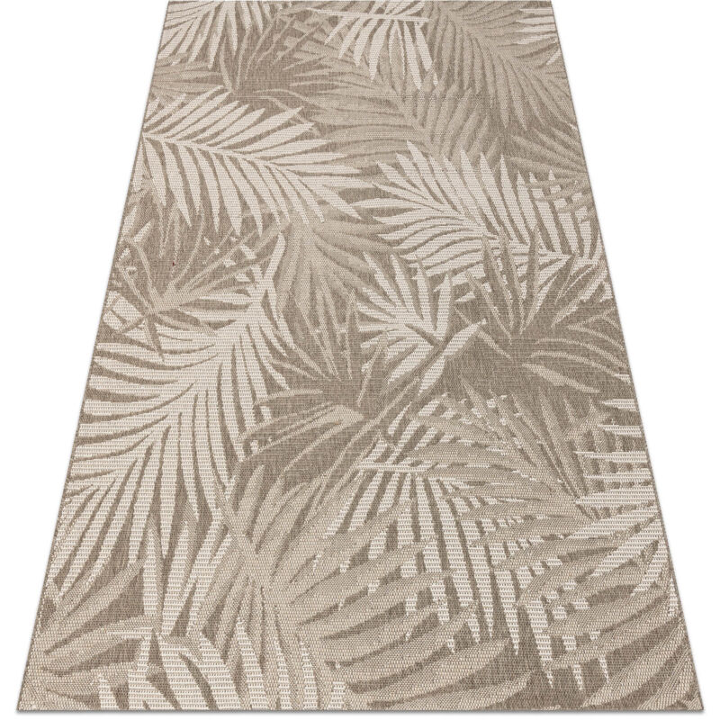 CARPET SIZAL FLOORLUX 20504 LEAVES taupe / champagne JUNGLE beige 160x230 cm